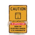 thumbnail image 3 of Flux Capacitor in Operation 18 Inch x 24 Inch Metal Sign Novelty Aluminum Durable Weatherproof UV Protected Perfect for DeLoreans We Dont Need Roads Fun Gift for Sci-Fi Fans Crafted in, 3 of 5