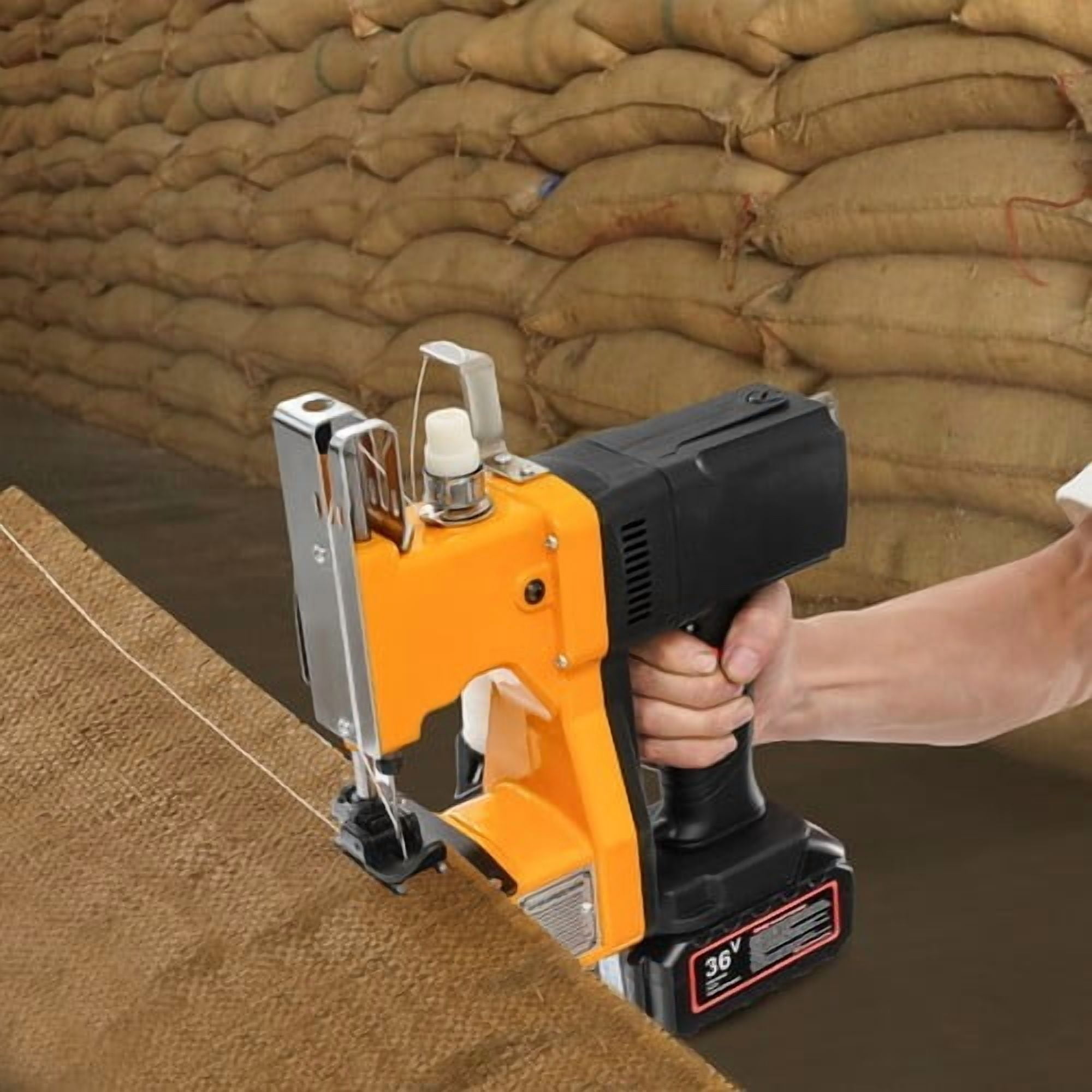 Electric Bag Stitching Closer Portable Wireless Sack Seal Sewing Machine Kit for Chemical Industry