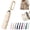 Beige, variant on Portable Automatic Folding Umbrella with Hook, Windproof Waterproof with Loop Buckle, Large Travel Sunny Compact Clip on Umbrellas Backpack for Men & Women