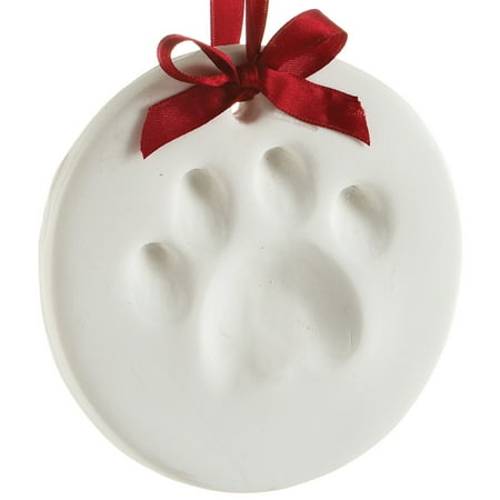 Clay Keepsake - DIY Clay Pet Pawprint Christmas Ornament Personal Cat Dog Holiday Keepsake