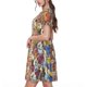 thumbnail image 2 of Disketp Funny Dogs Family para Vestido de Manga Corta para Mujeres, Vestidos de Verano para Mujeres, Casual y Holgado para la Playa, 2 of 6