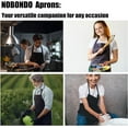 thumbnail image 6 of 12 Pack Bib Apron - Unisex Black Apron Bulk with 2 Roomy Pockets Machine Washable for Kitchen Crafting BBQ Drawing, 6 of 10
