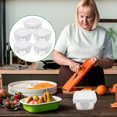 thumbnail image 3 of Miangastore 5Pcs Ivory White Snack Box Container Dishwasher Safe for Family Use and Office, 3 of 9