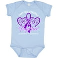 thumbnail image 3 of Inktastic Staying Strong Together Alzheimer's Awareness Purple Ribbon Boys or Girls Baby Bodysuit, 3 of 5