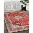 thumbnail image 2 of Ahgly Company Indoor Round Traditional Light Copper Gold Medallion Area Rugs, 4' Round, 2 of 6