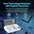 thumbnail image 2 of HubiCare Automatic Blood Pressure Monitor, Potable Digital BP Measuring Machine for Home Use, Adjustable Large Cuff, 3 User Mode, Bluetooh Connection & Save Data in APP for iOS & Android, 2 of 7