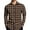 Brown, variant on New Men's Long-Sleeved Plaid Shirt Spring Lapel Button Fashion Casual Comfortable Personality Breathable Handsome Male Loose Elastic Outwear Yellow M