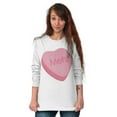 thumbnail image 4 of Valentines Day Sarcastic Candy Heart Women's Long Sleeve T Shirt Brisco Brands M, 4 of 6