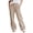 Khaki, variant on TEMOFON Fall Pants for Women Wide Leg Pants Fall Pants with Pockets Elastic Waistband Comfy Pants Women Winter Lounge Fleece - Lined Pants Light Grey M