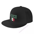 thumbnail image 2 of Gorra de béisbol con visera plana y bandera de México, transpirable, ajustable, para hombre y mujer, sombrero de hip hop para exteriores, para regalo hola suerte unisex, 2 of 2
