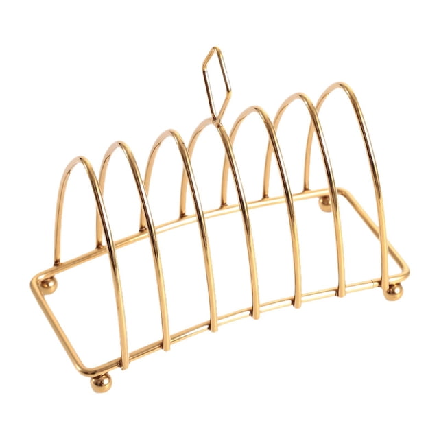 Soporte para , estante para alimentos, mesa servicio, decoración para el hogar, utensilios cocina para hornear, soporte para 6 rebanadas Oro