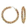thumbnail image 4 of Fiudx Joyería Moda Personalidad de La Moda Aleación Diamante Pendientes Simples Pendientes de Moda, 4 of 6