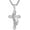 Silver, variant on Praying Hand Cross Necklace for Men Stainless Steel Retro Small Prayer Hands Pendant Christian Jewelry Gift