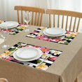 thumbnail image 3 of Pioneer Flower Floral Print Pattern Summer Placemats Table Placemats Set Of 4-Linen Kitchen Washable Placemats Table Mats 12x18 Inch Non-Slip Heat Resistant, 3 of 6