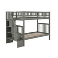 thumbnail image 2 of AFI Woodland Twin Over Twin Solid Wood Staircase Bunk Bed, Grey, 2 of 6