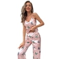 thumbnail image 4 of Pijama de mujer con tirantes, falda, pantalón, traje, ropa de casa estampada de moda, 4 of 4