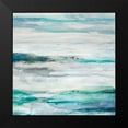 thumbnail image 2 of Woods, Maya 20x20 Black Modern Framed Museum Art Print Titled - Sea Foam II, 2 of 5