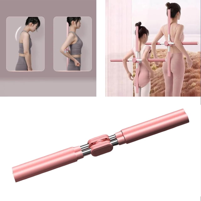 Herramienta de yoga Baoblaze Estiramiento multipropósito Telescópico Rosa