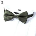 thumbnail image 3 of Opvise New Arrival Men's Fashion Plain Bowtie Polyester Pre Tied Wedding Bow Tie Suits Tie, 3 of 8