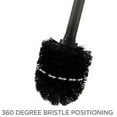 thumbnail image 6 of Bath Bliss Self Closing Lid Toilet Brush and Holder in Black, 6 of 10