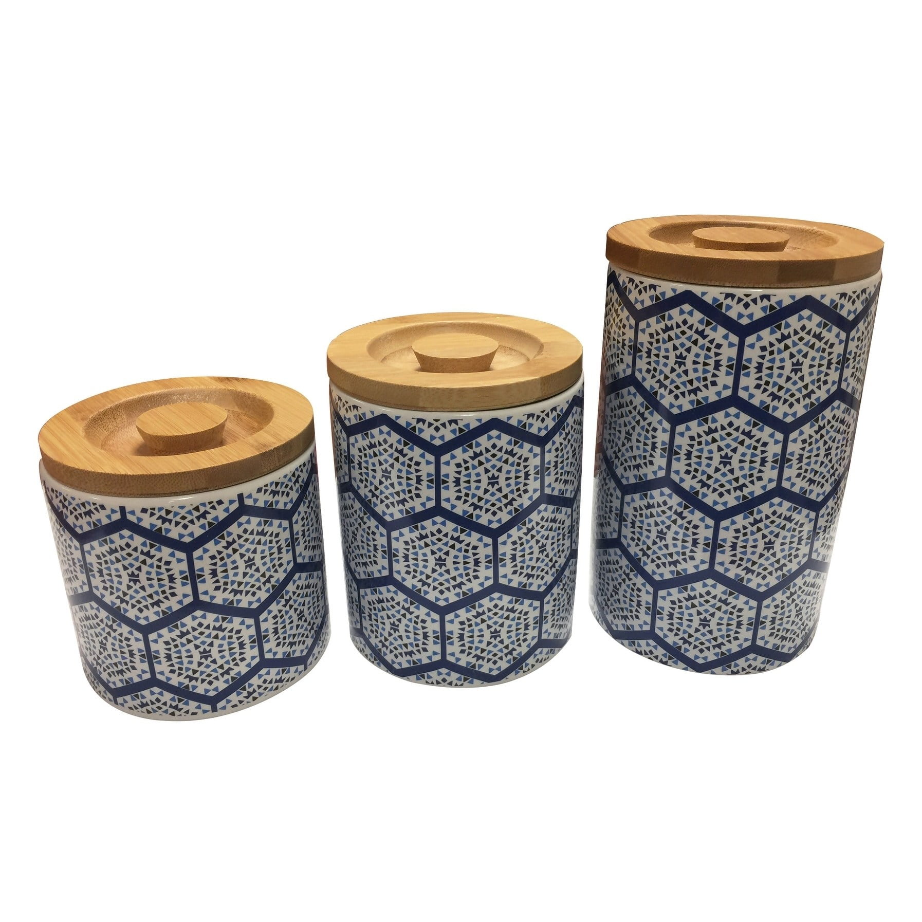 Le Chef Ceramic Storage Canisters set of 3