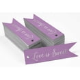 thumbnail image 2 of Inkdotpot Pack Of 100 Love Is Sweet Wedding Favor Paper Tags Craft Real Silver Foil Hang Tags, 2 of 6