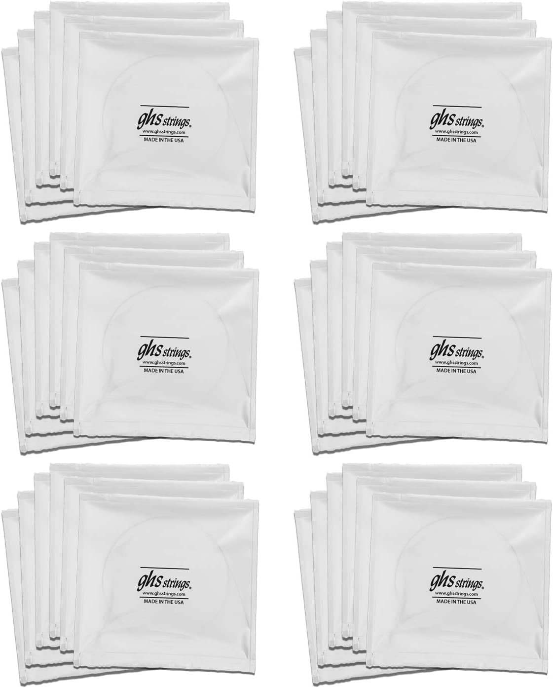 GHS Strings S335-5 Phosphor Bronze Acoustic Guitar Strings, Medium, 6 Pack (.013-.056)