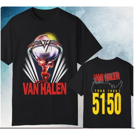 Vintage Van Halen 5150 Tour 2 sided T-shirt