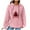 Pink 07, variant on Women Trendy Hoodies Plus Size S-5XL Waffle Knit Christmas Sweatshirt Pink Hooded Pullover Sweater with Pocket (2XL, Pink 05)