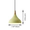thumbnail image 2 of Kiven Pendant Light with Dimmable Light Cord (15ft) and Smart Motion Sensor Plug-in Outlet, Dimmable and Auto On/Off Light, Bulb Not Included-1Pack (Macaron Yellow), 2 of 8