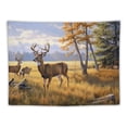 thumbnail image 5 of ONETECH  Deer Tapestry Fall Tapestry Wall Hanging Cute Wild Animal Elk in Jungle Tapestry Wall Decor Forest Sunset Natural Scenery Tapestries for Living Room Bedroom Teen Dorm Party,, 5 of 7