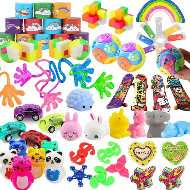 Juguetes Party Favors Maegawa para niños de 4 a 8 años como regalo de cumpleaños, 52 unidades