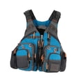 thumbnail image 4 of Chaleco de pesca Chaleco multiusos transpirable para navegar en canoa a Azul, 4 of 8