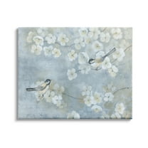 Stupell Industries Song Sparrow Birds Tree Branches Soft Floral Blossoms, 48 x 36, Design by Tava Studios