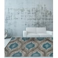 thumbnail image 4 of Dalyn Modern Greys Area Rug MG4441TE5X8 Mg4441 Teal Teardrop Oval 5' 3" x 7' 7" Rectangle, 4 of 4