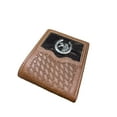 thumbnail image 3 of Leather Wallet Basketweave Horse Horseshoe Concho w/ Cowhair, 3 of 10