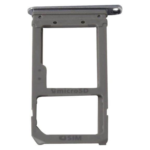 Samsung Galaxy S7 Edge SM G935W8 Sim Card Holder Slot Micro SD Card Tray Replacement - Black