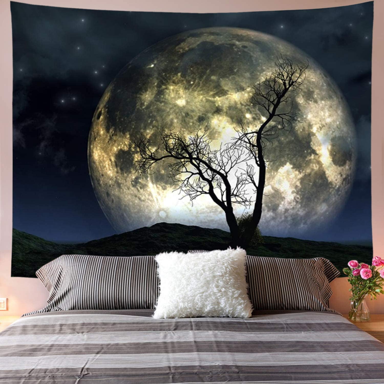 moon and stars tapestry