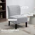 thumbnail image 4 of HOMCOM Chaise d'Appoint pour Salon avec Pieds en Bois Gris, 4 of 10