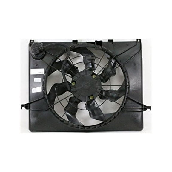 Dual Radiator and Condenser Fan Assembly - Pacific Best Inc. Fit/For HY3115129 11-14 Hyundai Sonata 2.4L Manual Transmission