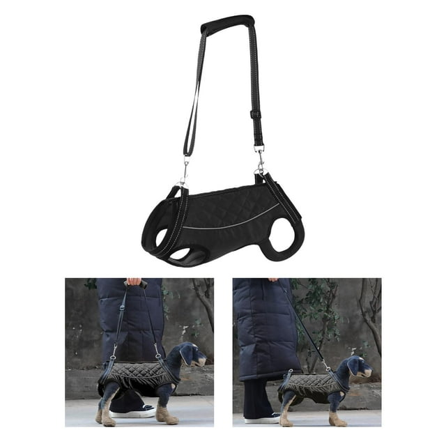 BELOVING Dog Lift Support Harness Portable Dog Lifting Strap Carrier for Injured Dogs XL Black