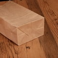 thumbnail image 2 of BRIGHTFUFU 100Pcs Yellow Kraft Food Packaging Bag Square Bottom For Bread And Snacks 18x9x6In, 2 of 5