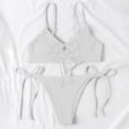 thumbnail image 4 of Trajes de baño para mujer, casuales y de moda, de color sólido, sin mangas, con abertura, para mujer, trajes de baño para mujer, trajes de baño para mujer, trajes de baño de moda playera para mujer, 4 of 8
