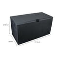 Outdoor Storage Box, XXL Patio Deck Box 120 Gallon Lockable, Waterproof