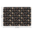 thumbnail image 5 of Paw Prints and Bones Flannel Non Slip Door Rugs,Washable Door Mats Indoor,Decorative Door Mats,Dirt-Resistant and Absorbent Doormat for Entrance,Bedroom,Kitchen,Bathroom,23.5x16in(60x40cm), 5 of 5