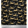 thumbnail image 1 of Soimoi Velvet Fabric Triangle & Impala Deer Animal Print Fabric by Yard 58 Inch Wide, 1 of 1