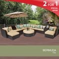 thumbnail image 2 of Bermuda 11 Piece Outdoor Wicker Patio Furniture Set 11c, 2 of 7
