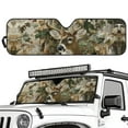 thumbnail image 5 of Uorisanigo Windshield Sun Shade for Jeep Wrangler JL JLU 2018-2025 & Jeep Gladiator(JT) 2020-2025-Blocks UV Rays Camo Hunting Deer Sun Visor, Car Window Sunshade Keep Your Vehicle Cool, 5 of 7