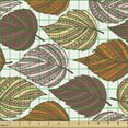 thumbnail image 2 of Autumn Fabric by the Yard Upholstery, Continuous Pattern of Zentangle Style Ornamental Leaves in Pastel Tones, Decorative Fabric for DIY and Home Accents, Multicolor by Ambesonne, 2 of 5