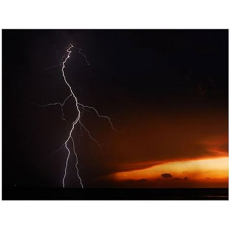 Trademark Art  Lightning Sunset VI  Canvas Art by Kurt Shaffer Trademark Art  Lightning Sunset VI  Canvas Art by Kurt Shaffer: Artist: Kurt Shaffer Subject: Landscape Style: Contemporary Product Type: Gallery-Wrapped Canvas Art